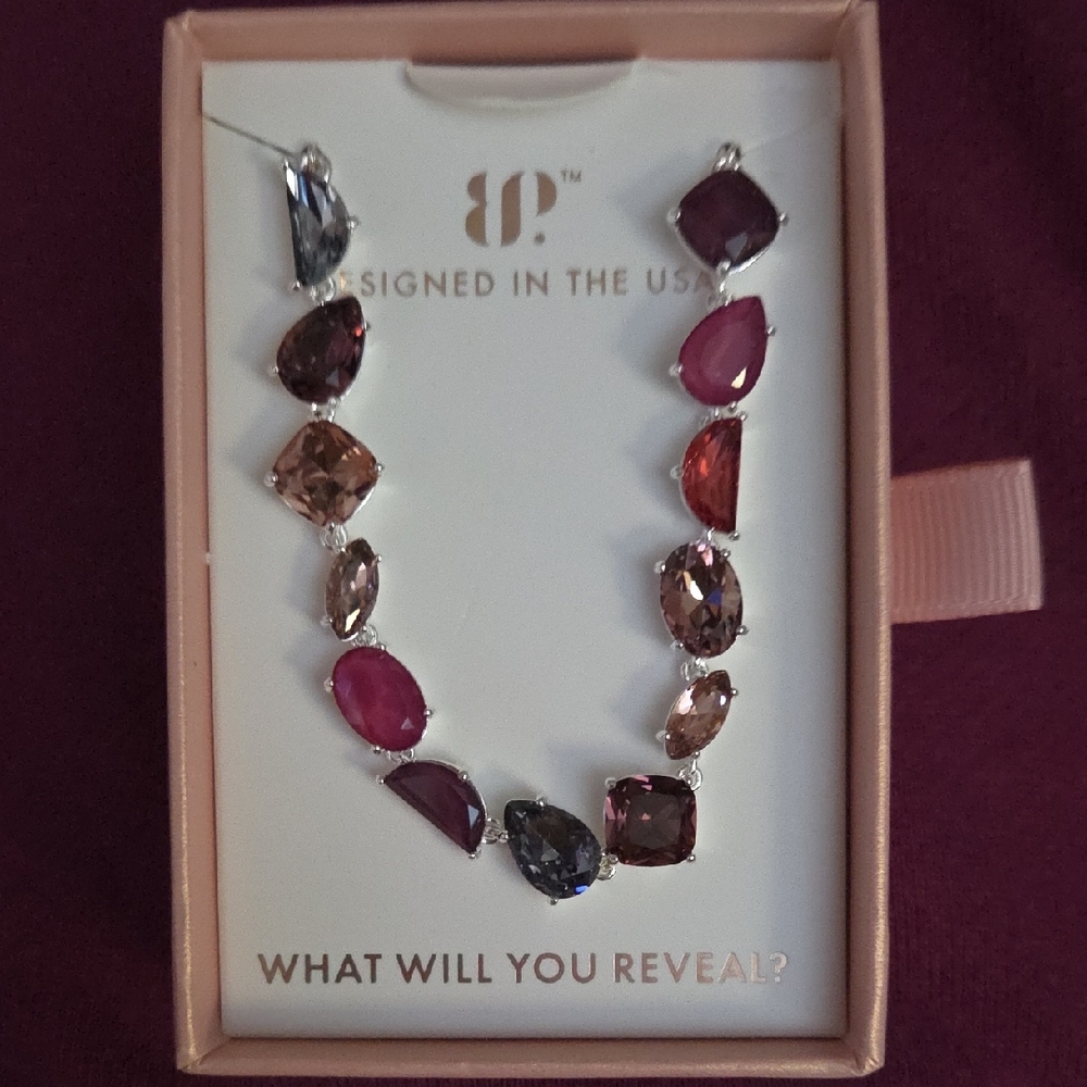 Elegant Multi-Color Gemstone Braclete Brand New Never Worn